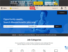 Tablet Screenshot of jobs.masslive.com